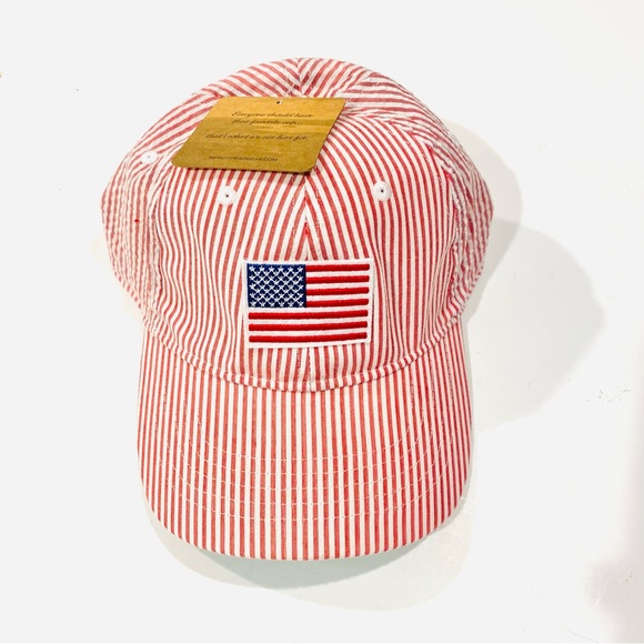 INFINITY HER Ladies Seersucker style, adjustable baseball cap OSFM - Picture 6 of 13